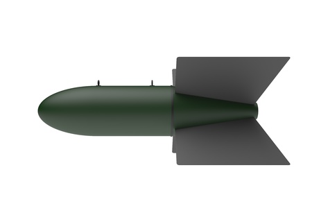 Aerial Bomb on white backgroundの写真素材