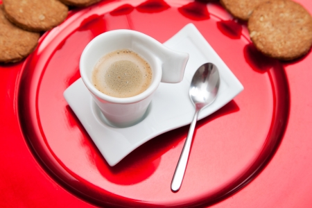 Espresso coffe cupの写真素材