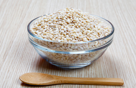 barley in a bowlの写真素材
