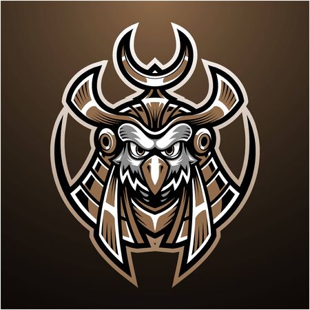 Horus head mascot logo designのイラスト素材
