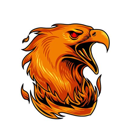 Phoenix sport mascot logo designのイラスト素材