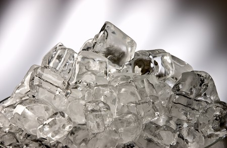 Stacked ice cubesの写真素材