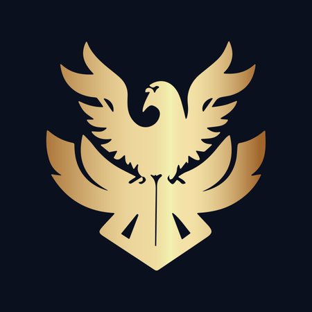 Phoenix logo design . Eagle logo design.のイラスト素材
