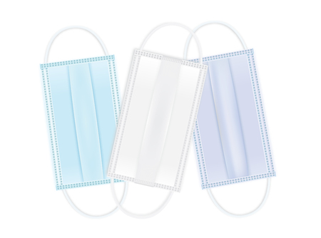 Medical shielding bandage multi color isolated on white.のイラスト素材