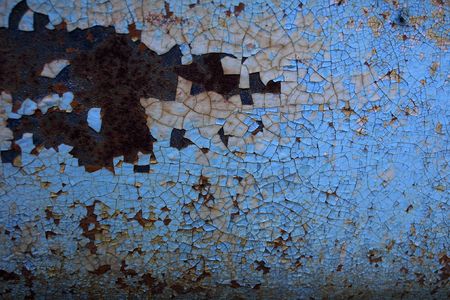 Old blue paint textureの写真素材