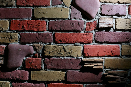 Dramatic brick wall background