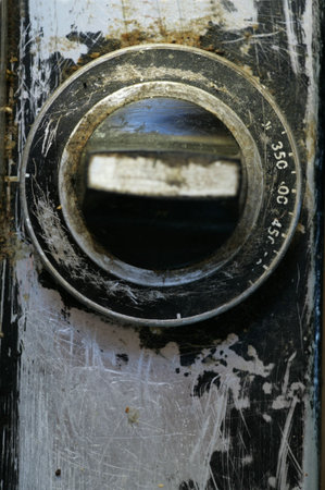 Old machine detail, retro background.