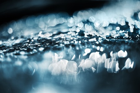 Abstract blue water background. Shallow DOF.の写真素材