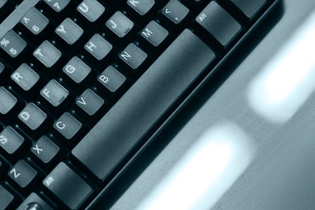Computer keyboard detail backgroundの写真素材