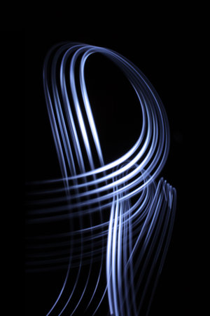Dynamic light. Abstract background design 