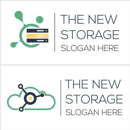 Technology app mobile online storage logoのイラスト素材