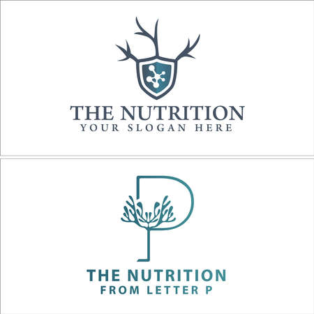 Providing healthcare nutrition logo designのイラスト素材