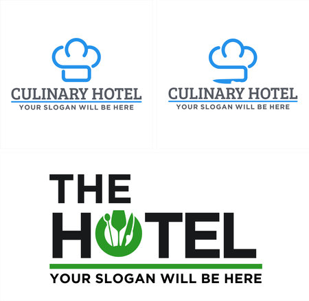 Chef culinary icon knife spoon and wine glass initial logo design restaurantのイラスト素材