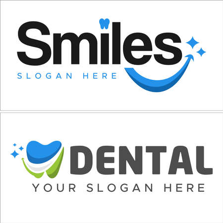 Dental clinic icon initial  designのイラスト素材