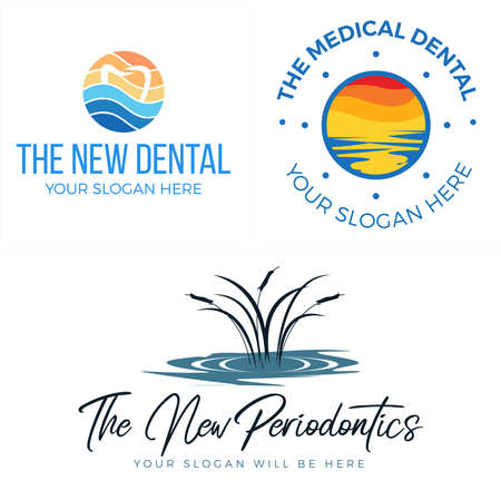 Medical clinic dental tooth logo designのイラスト素材