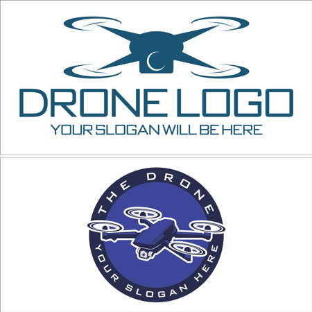 Photography business technology Drone icon logo designのイラスト素材