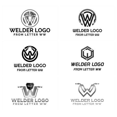 Industrial business welding logo designのイラスト素材