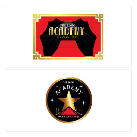 Academy stage entertainment logo designのイラスト素材