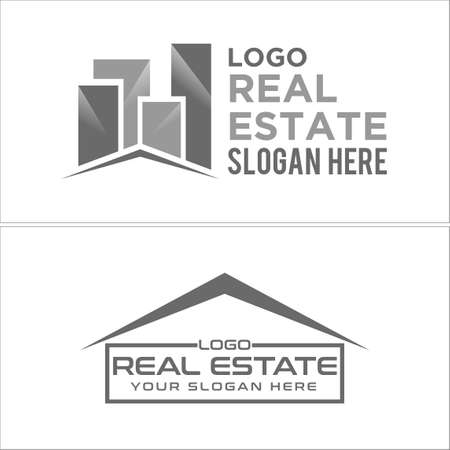 Real estate home building logo designのイラスト素材