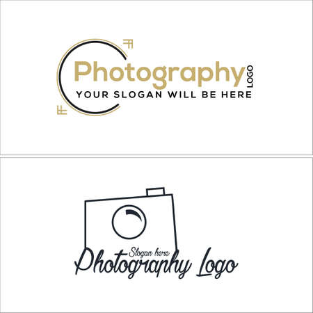 Camera photography logo designのイラスト素材