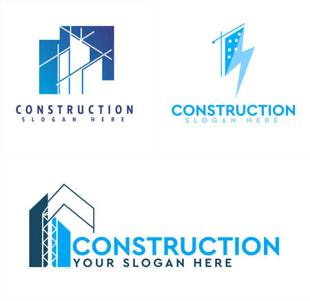 Business construction property building logo designのイラスト素材