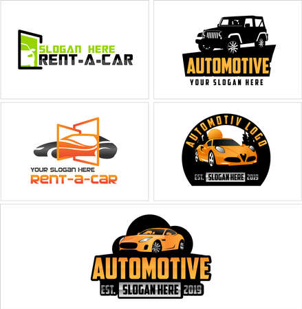 Set of automotive car logo designのイラスト素材