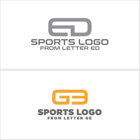 Initial letter sport logo designのイラスト素材