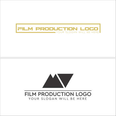 Film production word mark logo designのイラスト素材