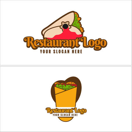 Business restaurant food logo designのイラスト素材