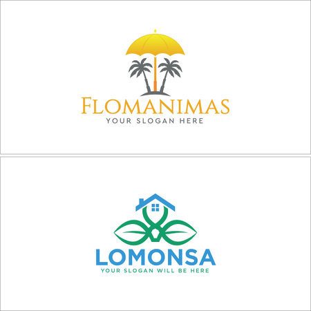 Financial business agency home logo designのイラスト素材