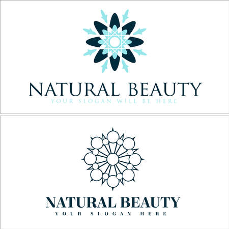 Spa aesthetic chiropractic beauty logo designのイラスト素材