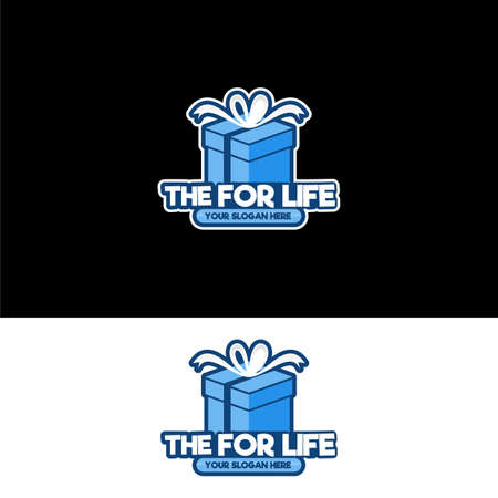 Modern gift box symbol icon   designのイラスト素材