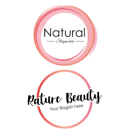 Circle art cosmetic beauty  designのイラスト素材