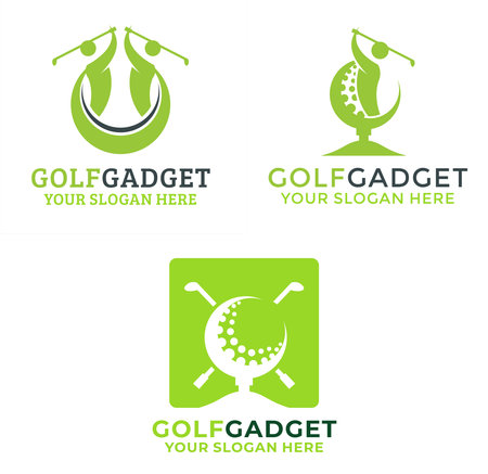 Set of golf sport logo designのイラスト素材