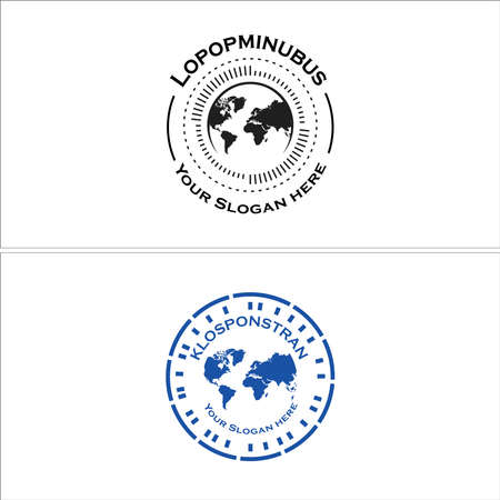 Set of world circle business company logo designのイラスト素材