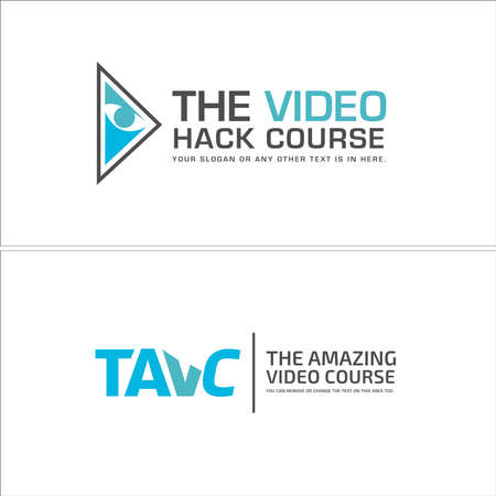 Industrial business video course eye wordmark logo designのイラスト素材