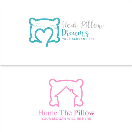 Modern furniture home pillow dream logo designのイラスト素材