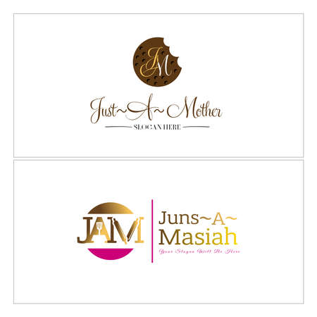 Modern food store biscuit cookies logo designのイラスト素材