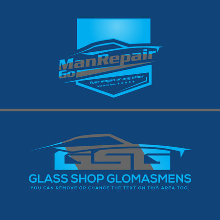 Modern automotive car repair logo designのイラスト素材