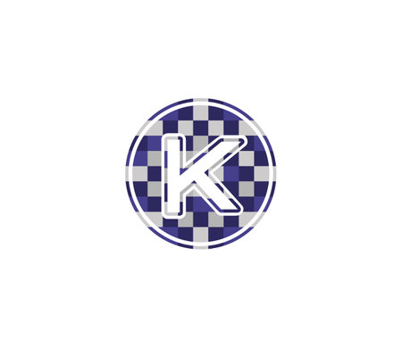 K Alphabet Music Logo Design Conceptのイラスト素材