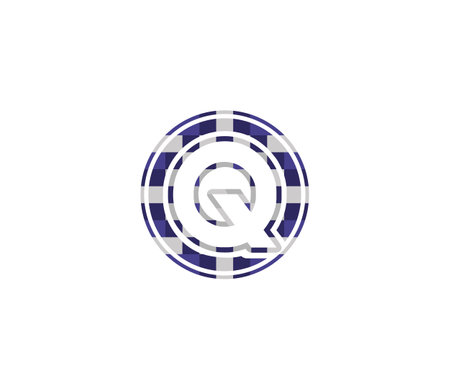 Q Alphabet Music Logo Design Conceptのイラスト素材