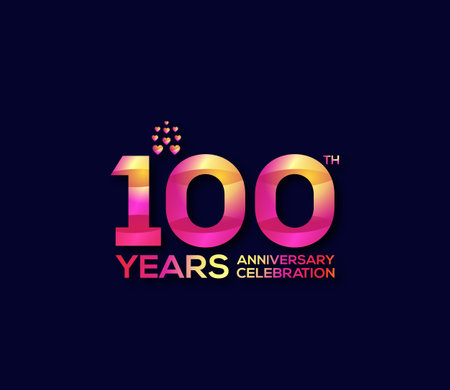 100 Year Anniversary Day background Conceptのイラスト素材