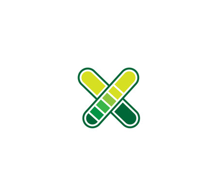 X Letter Company Business Logo Design Conceptのイラスト素材