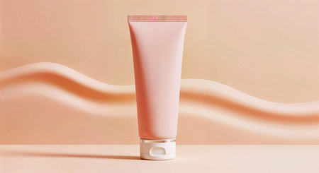 beauty fashion cosmetic makeup bottle lotion cream product with skincare healthcare concept on backgroundの素材