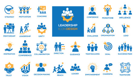Leadership Icon design vector.のイラスト素材