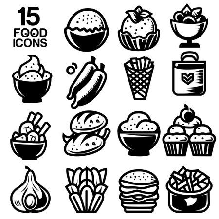 vegetable icon set with Fast food icon set vector icon.のイラスト素材
