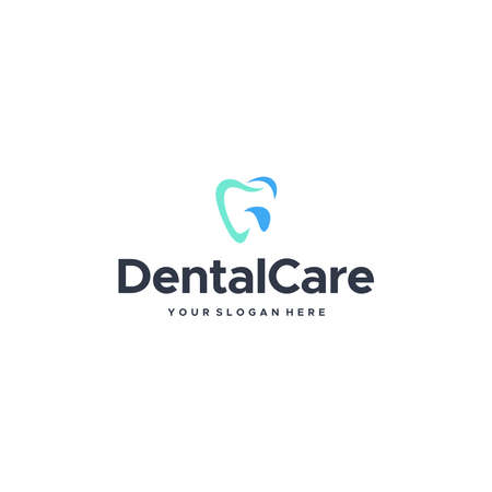 modern Dental Care dentist tooth logo designのイラスト素材