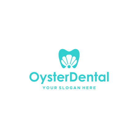 Minimalist design OYSTER DENTAL logo designのイラスト素材