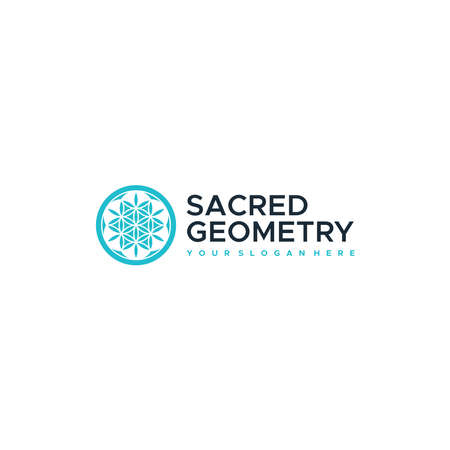 Modern Flat letter mark SECREDGEOMETRY logo designのイラスト素材