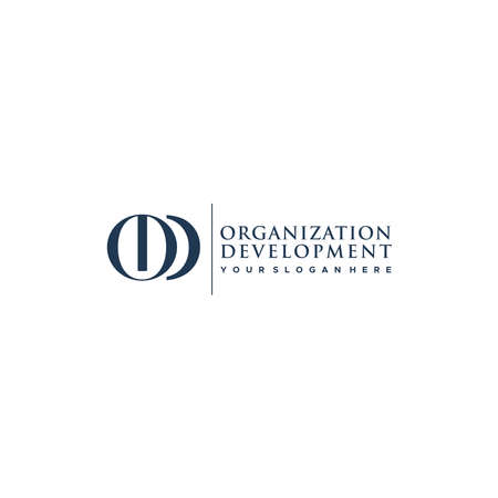Initial OD ORGANIZATION DEVELOPMENT logo designのイラスト素材